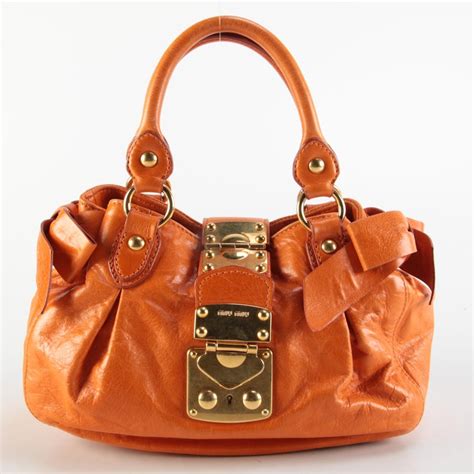 Miu Miu Orange Bags & Handbags for Women for sale .